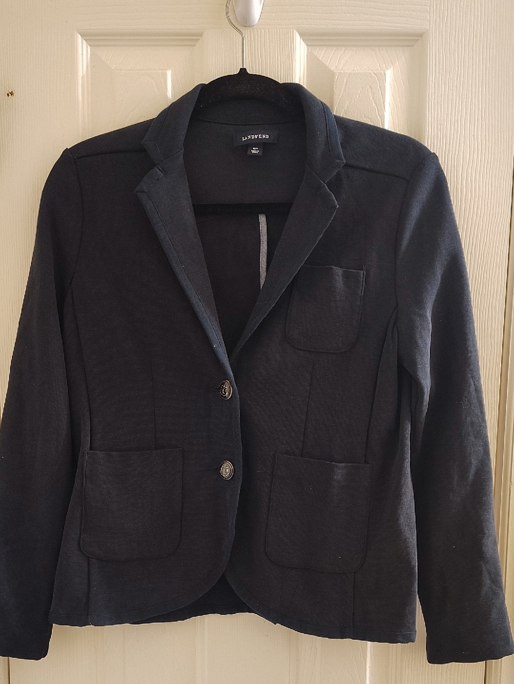 Lands' End Women's Navy Two-Button Blazer